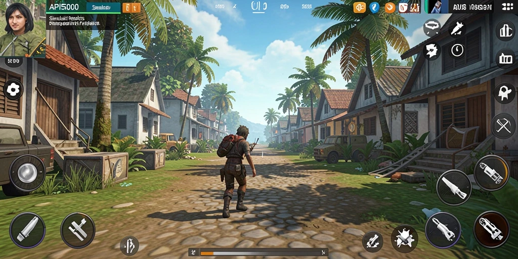 Screenshot utama API5000 menampilkan gameplay menarik dari simulasi kehidupan.