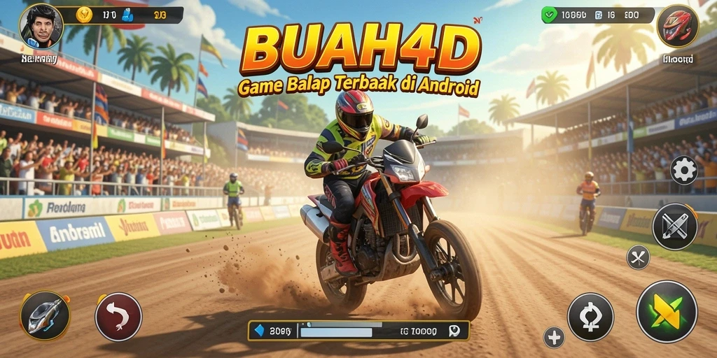 Tampilan utama gameplay BUAH4D dengan balapan yang mendebarkan.