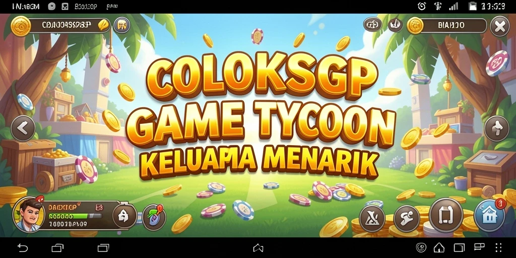 Tampilan gameplay menarik di COLOKSGP dengan strategi manajemen bisnis.