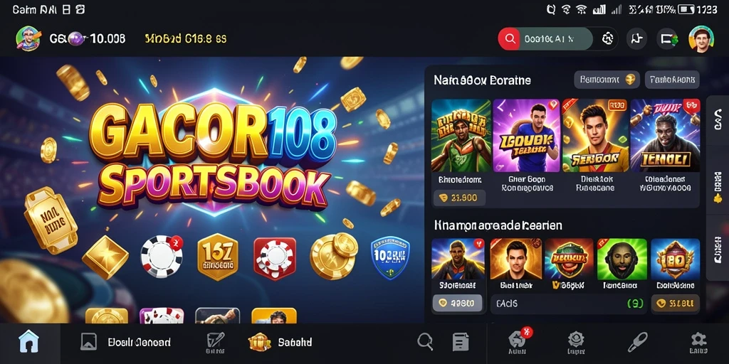 Screenshot GACOR108 menampilkan pengalaman taruhan olahraga yang seru dan interaktif.