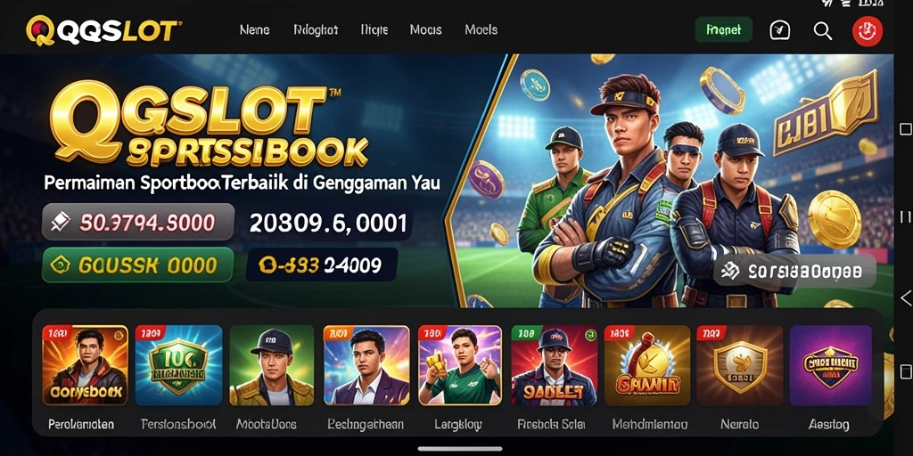 Tampilan menyerupai sportsbook dengan berbagai pilihan taruhan.