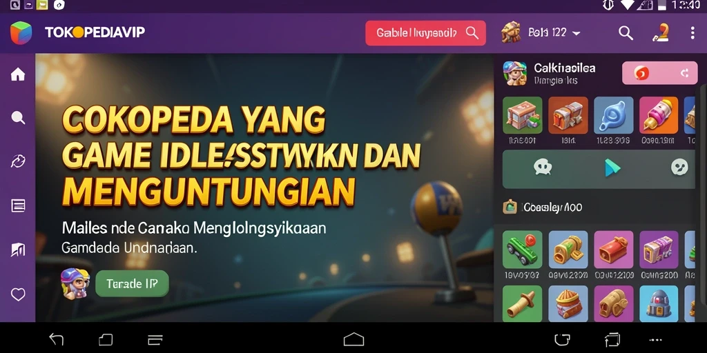 Tampilan gameplay TOKOPEDIAVIP yang menarik dan interaktif.